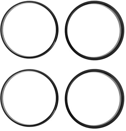 INFINAUTO Anelli Centrici Per Mozzo 4 Pezzi 54.1mm ID 57.1mm OD | ABS Plastica, Nero, ID 54.1mm, OD 57.1mm, Per Acura, Per Lexus, Per Toyota