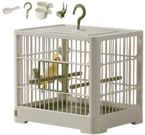 Vogelkäfige für Sittiche, Reisekäfig für kleine Vögel, tragbarer Vogelbehälter, Vogel-Reiseträger, tragbarer Vogelkäfig, Sittiche, Nymphensittiche, Wellensittiche, Sittiche