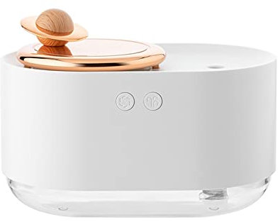 ZTHYSHOZ Humidificador de aire inalámbrico de 300ML, recargable por USB, batería de 1200mAh, generador de niebla ultrasónica, difusor de Aroma, lámpara LED Humidificador Ultrasónico (Blanco)
