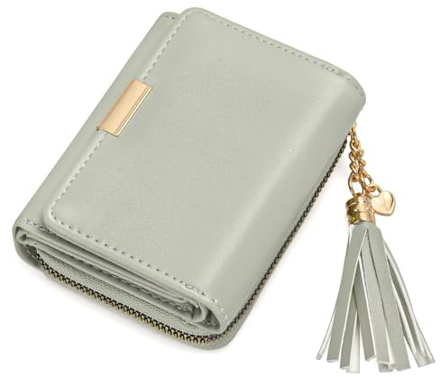 oscaurt Geldbeutel Damen Klein Portemonnaie Damen mit RFID Blockierung Portmonee mit Zipper Münzfach Brieftasche Geldbörse Für Frauen