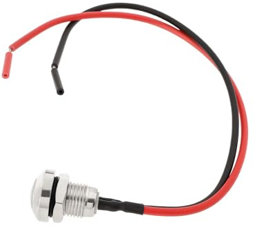 Create idea 1 bouton poussoir momentané de guitare de 8 mm de diamètre de montage pour remplacer le mini pot de tonalité en acier inoxydable