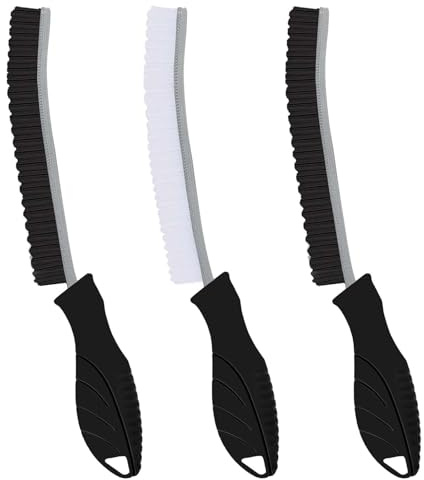 Magiware Hard Bristle Crevice Cleaning Brushes for Household Use - 2025 New Thin Scrub Brush Set, Small Cleaner Tool for Narrow Spaces, Kitchen,Toilet, Bathroom,Window, Faucets, Car Gaps (Model 2)