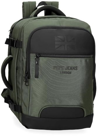 Pepe Jeans Bromley, mochilas, mochilas cabina, poliester, diferentes tamaños, Negro, verde, rojo, gris, poliéster. De Joumma Bags
