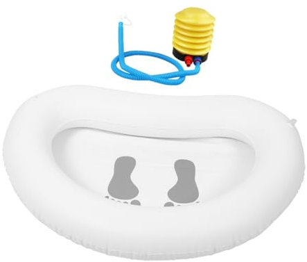 DINHEAROM Foot Soak Bucket Inflatable Foot Basin Portable Camping Wash Tub Collapsible Bath for Pool Entry