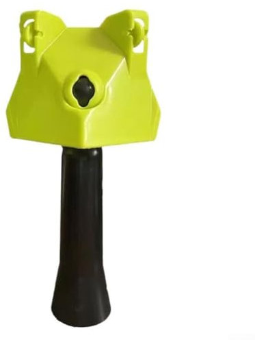 MeevrgR Outil de finition d'angle – Rouleau d'angle rotatif à 360° pour cloison sèche avec tiges d'extension (vert/noir) – pour coins intérieurs/extérieurs (B)