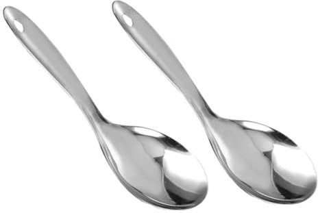 Alipis 2pezzi Cucchiaio Per Servire in Acciaio Paletta Per Resistente All Usura Cucchiaio Da Portata Per Uso Da Usare