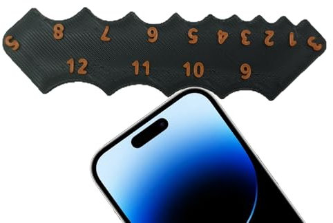 Calibrador de ensayo de radio de soldadura | Medidor portátil para radios y contornos - Herramienta de medición compacta con contornos de referencia para proyectos de ingeniería de modelismo