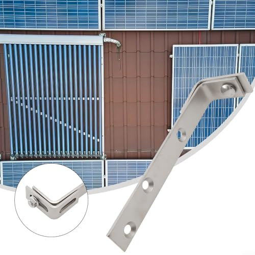 Gdfnmogo Robust Adjustable Hooks for Mounting Solar Panels on Square Balcony Railings and Roof Tiles