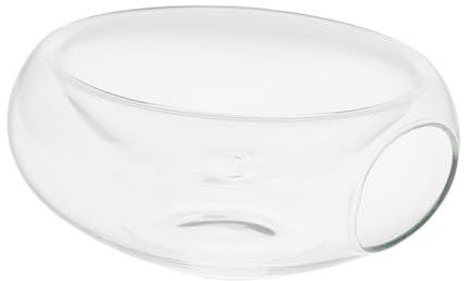 VALICLUD Ensaladera de Vidrio Transparente Creativa Resistente al Calor y Frío para Diseño y Moderno Diámetro para Cocina y Mesa