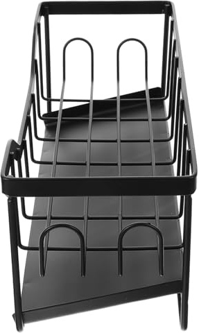 VICASKY Kitchen Sink Organizer Sponge Holder Drain Tray for Countertop Storage Box Dishcloth Dryer