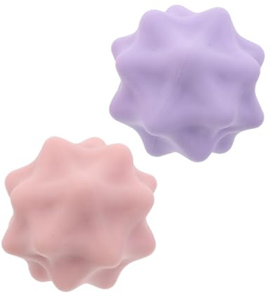 Milisten 2 Pièces Balles de Massage Pointes Dures pour Fascia Balle de Massage pour Mollets Stimulation Acupoints Résistante et Élastique pour Relaxation Musculaire