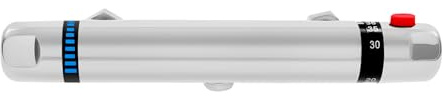 Duscharmatur mit Thermostat, Duschthermostat Aufputz Thermostat Duscharmatur mit 38°C Sicherheitstaste, Dusche Thermostat Armatur Dusche aus Messing Duscharmaturen Brausethermostat
