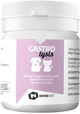 ENNEVET - Nahrungsergänzungsmittel für Hunde und Katzen - GASTROlysis - 50g Pulver - Unterstützung der Magenfunktion