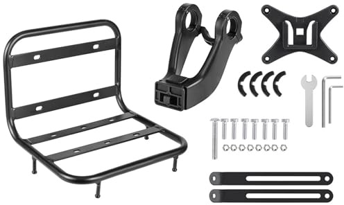 Fahrrad-Gepäckträger, Schnellspanner, strapazierfähig, 21 x 22,8 x 17 cm, Mountainbike-Gepäckträger, 15 kg starke Tragkraft, Legierungs-Design, für Kinder, Erwachsene, Männer, Frauen