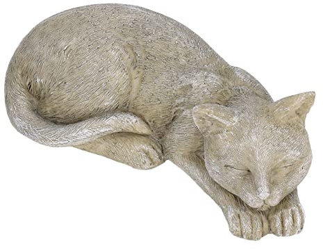 HEEPDD Pierre Tombale Commémorative en Pierre d'imitation pour Animaux de Compagnie, Marqueur Funéraire en Résine Résistant aux Intempéries pour Le Souvenir Extérieur du Chat et du Chien (Ornement