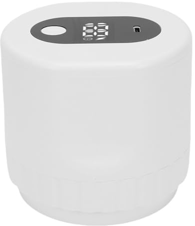 Walmeck Kit de Sellador Al Vacío de Tarro Eléctrico, Portátil, Inalámbrico, Recargable, Alimentado por USB, Conservador Alimentos para Boca Ancha, Tarros Boca Regular, Camping, (Blanca)