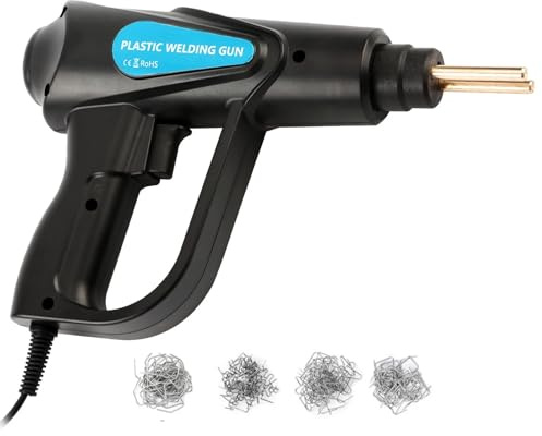 3 en 1 Soldadura Plástico Soldador con pistola de calor para máquina de soldar plástico, grapas para soldar parachoques, kit de herramientas de reparación de automóviles Soldadores(Set 2)