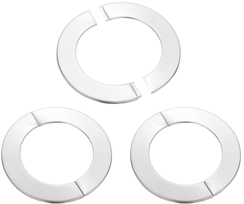 QUARKZMAN Divisibile, Autoadesiva Piastra Rotonda Acciaio Inossidabile Copertura Decorativa Foro Parete Altezza 6mm Per Tubi Diametro 92mm Scarico Water Toilette Rubinetto