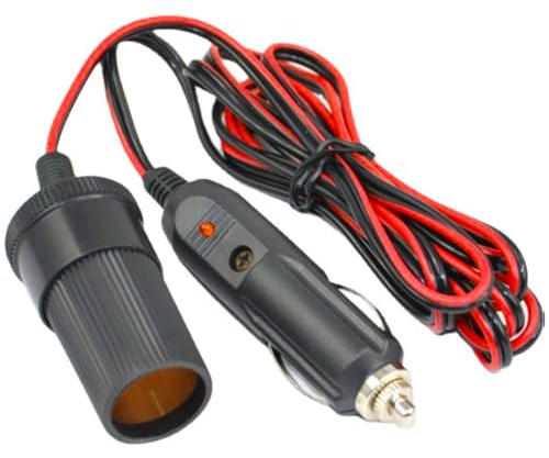 2M/5M Car Cigarette Lighter Extension Cable 12/24V 10A Heavy Duty Extension Cable Interior Plug To Socket Cigarette Lighter Socket Extension Cord Cable
