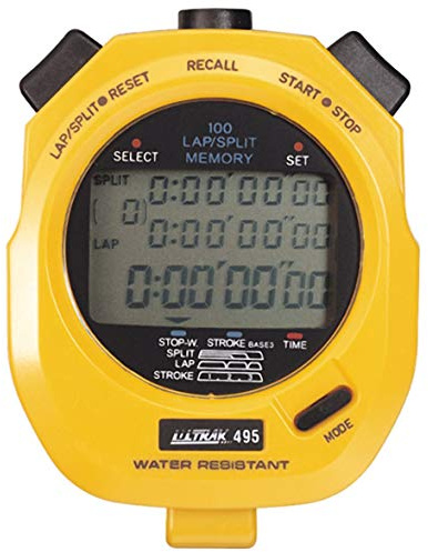 Ultrak 495Y Stopwatch - Yellow
