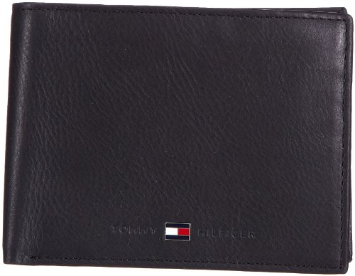 Tommy Hilfiger JOHNSON CC AND COIN POCKET BM56921052, Herren Geldbörsen, Schwarz (BLACK 990), 14x10x2 cm (B x H x T)