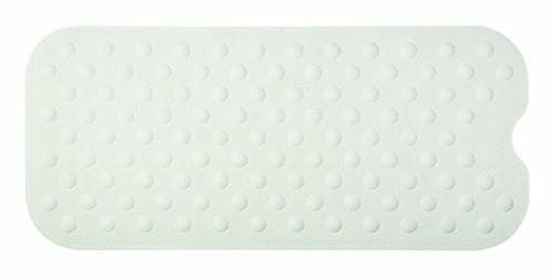 Spirella 10.16768 Duschmatte Anti Rutsch Matte Circola antibakteriell rutschfest waschbar 90x40cm Naturkautschuk PVC Frei Weiß