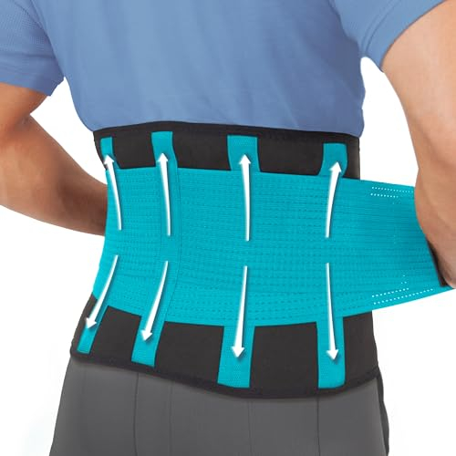 Clever Yellow Premium Back Support Belt, Back Brace, Lumbar Support Belt, Lower Back Support for Men and Women, Back Braces for Lower Back Pain (XL)