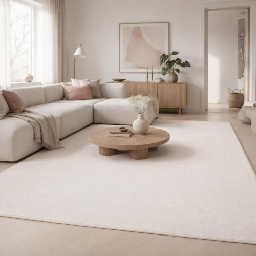 Snapstyle Hochflor Velours Teppich Luna Weiss in 24 Größen