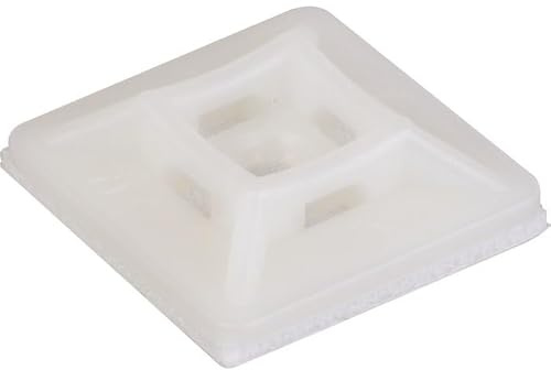 Embase adhésive incolore pour collier - 3,6mm/100 - Klauke
