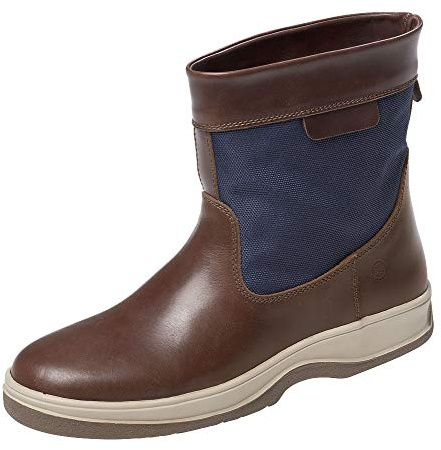 Segelstiefel Compatex kurz Farbe Navy/braun, Größe H: 44