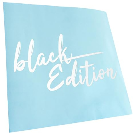Kiwistar - Autoaufkleber - Black Edition schwarz - Mattschwarz - 19x10cm - Aufkleber Auto, Laptop, Fahrrad, LKW, Motorrad mehrfarbig JDM Decal Racing