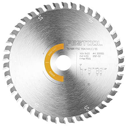 Festool Kreissägeblatt HW 160x1,8x20 WD42 WOOD FINE CUT