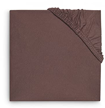 Jollein Spannbettlaken Laufgitter Jersey 75 x 95 cm - Chestnut