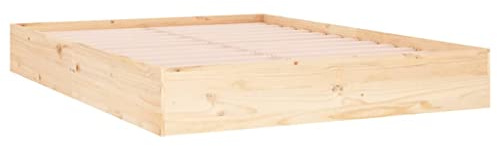 vidaXL Sängram massivt trä 120x190 cm, träsängram, sängram i trä, sovrumsmöbler, träsängramar, sängramar i trä, säng, sängar, träsäng, träsängar