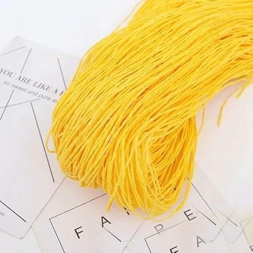 Papel de rafia para verano, cuerda de paja de papel Natural, hilo de rafia para bricolaje, sombreros de punto de ganchillo, bolsos, cestas, hilo de papel