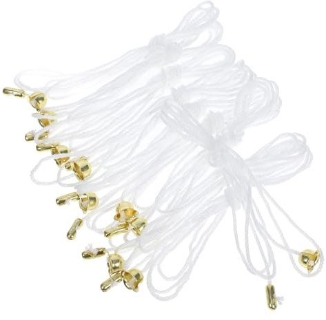 Artibetter Cadena De Tracción Para Ventilador De Techo Extensión De Cadena De Luz Cordón De Interruptor Material Duradero 10 Piezas Color Dorado