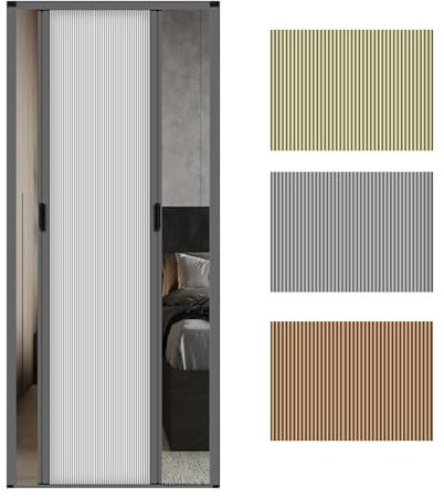 GOCHUSX Puerta Plegable Interior A Medida, Puerta Corredera Opaca para Separar Ambientes, Puerta Plegable para Armario, para Dormitorio, Sala De Estar