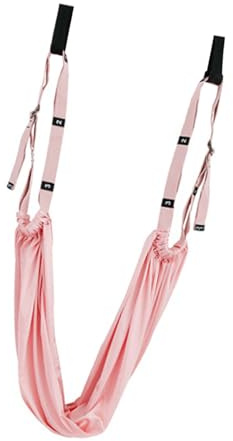Haosie Yoga Swing, Pilates Kit, Door Leg Stretcher, Elastic Stretching Strap, for Muscle Exercise, Pink