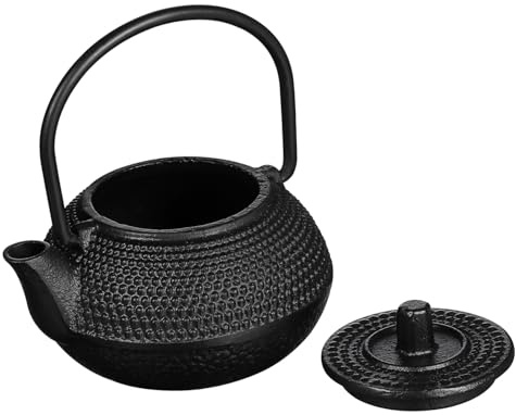 Tetera para Negra de Hierro Decorativa Pequeña Fundido Mesa | Adorno para Hogar u Oficina, Acabado Clásico y Fino, Pieza Compacta para Aficionados al Té