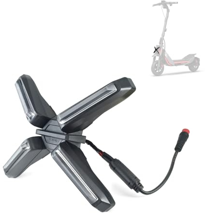 JOYSOG Faro anteriore luminoso a forma di X per scooter Ninebot ZT3/ZT3 Pro elettrico per bici elettrica