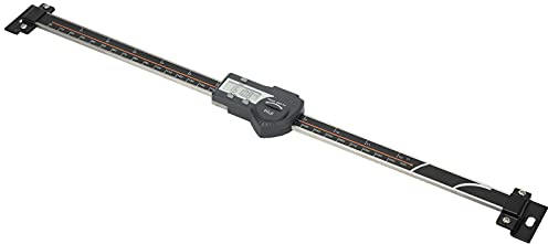 Haofy Horizontales Digitales Lineal, Genaues Montagemesswerkzeug für Drehmaschinenausgang 0–300 Mm, für Drehmaschinen und Fräsmaschinen, Kunststoff/Aluminium-Legierung