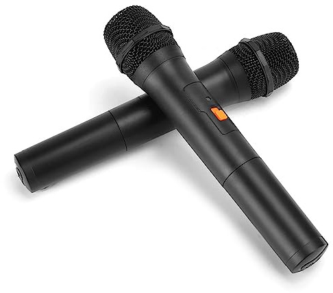Microfono Wireless Portatile Universale V16U per Karaoke, Spettacoli Dal, Feste, Ricezione USB VHF (1 per 2)