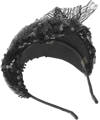 JOINPAYA Fascia per Chioma Donna Cappello Vintage Nero, Leggero ed Elegante, per Tea Party e Matrimoni, Comoda da Indossare
