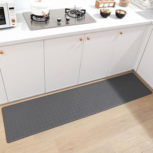 Bllhl Fall Mat Elderly Anti Slip, for Senior, Handicap Prevention Pad Reduce, High Resilience Foam Risk of Injury from Impact, Prevent Bed Falling, Fatigue Gray 44 * 120 * 1cm/17.32 * 47.24 * 0.39in