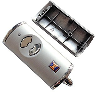 Hörmann HSE2BS Ersatzgehäuse Ober- und Unterschale leer ohne Batterie und Platine für Handsender in Silber Optik
