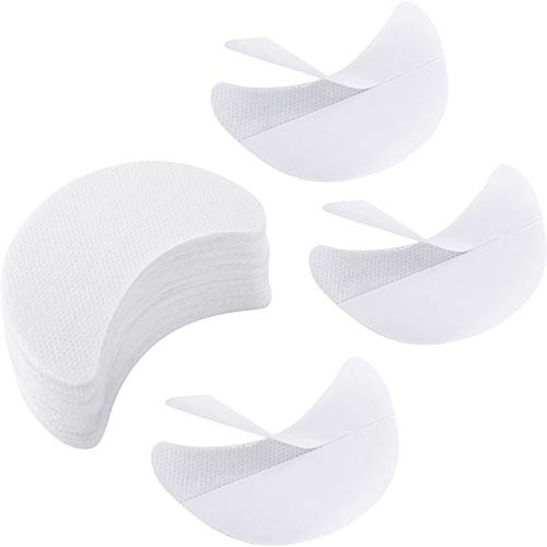 Yaomiao 200 Stück Lidschattenschild Gel Pad Patches für Wimpernverlängerung, Tönung und Lippen Make-up Rückstand