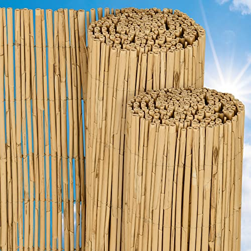 Sol Royal Schilfmatten Sichtschutz Zaun 90x300 cm SolVision S36 – langlebiger & witterungsbeständiger 100% Schilfrohrmatte Indoor & Outdoor für Balkon, Terrasse, Garten – Windschutz & Sonnenschutz