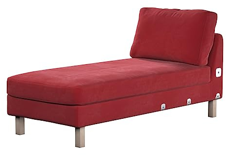 dekoria Ersatz für Bezug für Karlstad Recamiere Zustellsofa, kurz Husse passend für Modell Karlstad rot