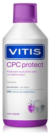 VITIS CPC Protect Mundwasser 0,07% Cetylpyridiniumchlorid Minzgeschmack 500ml