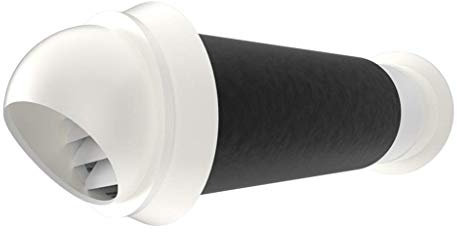 DZDZXQG Comignolo, ABS Parabrezza Integrato per Parete Esterna Parabrezza Tappo Antipioggia Presa per Parete Esterna (Dimensioni: 160 mm)